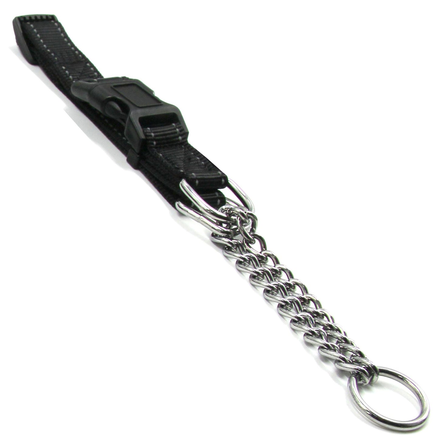 Pet Life ® 'Tutor-Sheild' Martingale Safety and Training Chain Dog Collar