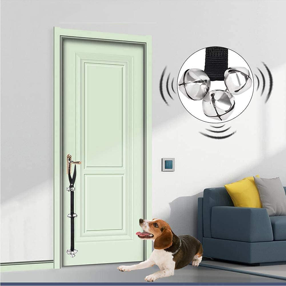 Dog Doorbells Premium Potty Training Big Dog Bell Adjustable Dog Doorbell for Potty Training Your Puppy Easily - Premium Quality - 7 Extra Large Loud Dog Bells (Single)