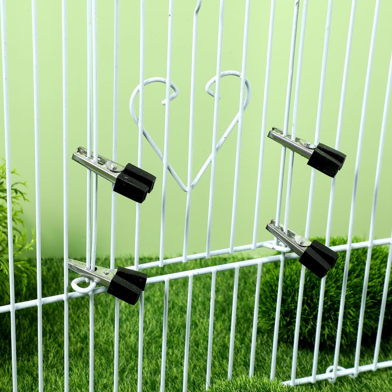 Bird Cage Clips 20Pcs Heavy Duty Iron Safety Door Lock, Escap-Proof Cage Trigger Hooks for Parakeets, Parrots, Lovebirds & Small Animal Enclosures, Rust-Resistant Pet Accessories