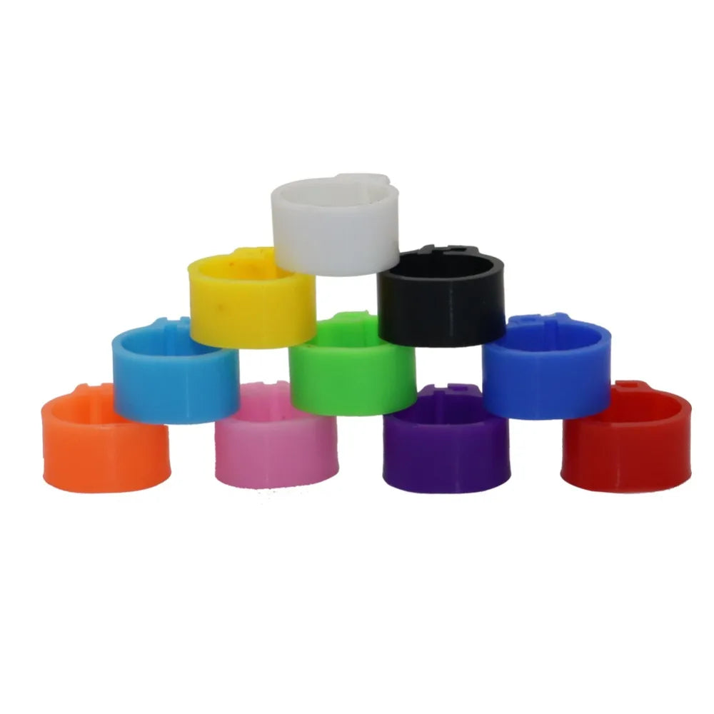 100 Pcs Pigeons Rings 8Mm Bayonet Identification Ring Opening Pigeon Ring Color Pigeon Foot Ring Pigeon Supplies Bird Appliances