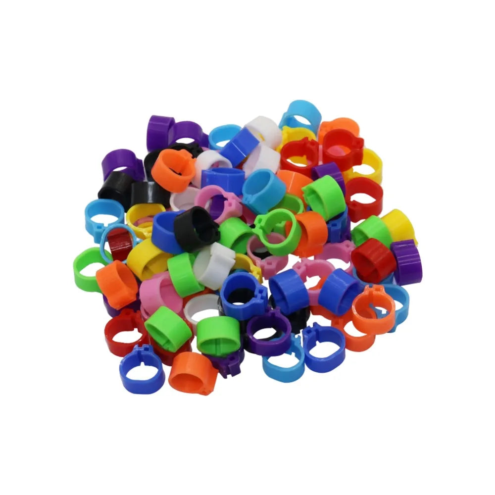 100 Pcs Pigeons Rings 8Mm Bayonet Identification Ring Opening Pigeon Ring Color Pigeon Foot Ring Pigeon Supplies Bird Appliances