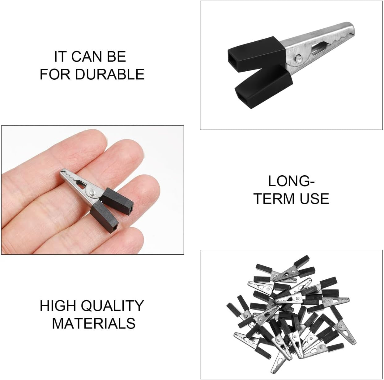 Bird Cage Clips 20Pcs Heavy Duty Iron Safety Door Lock, Escap-Proof Cage Trigger Hooks for Parakeets, Parrots, Lovebirds & Small Animal Enclosures, Rust-Resistant Pet Accessories