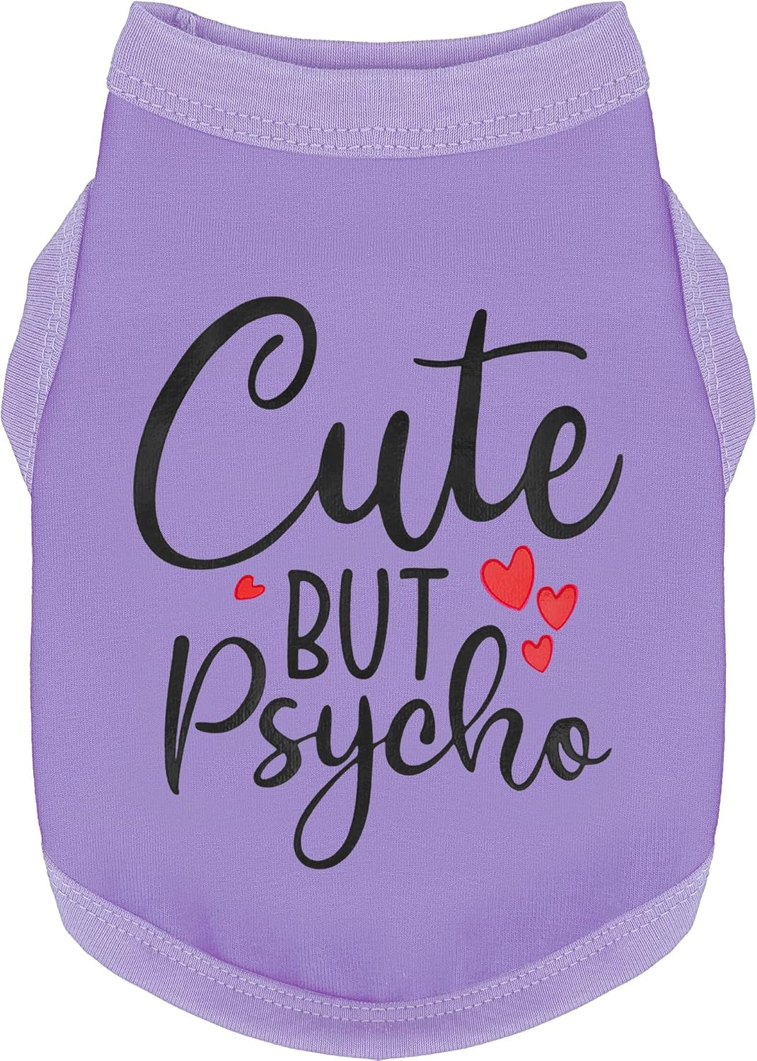 Dog Shirt Cotton Small Medium Dogs Cute Psycho Shirt Soft Breathable