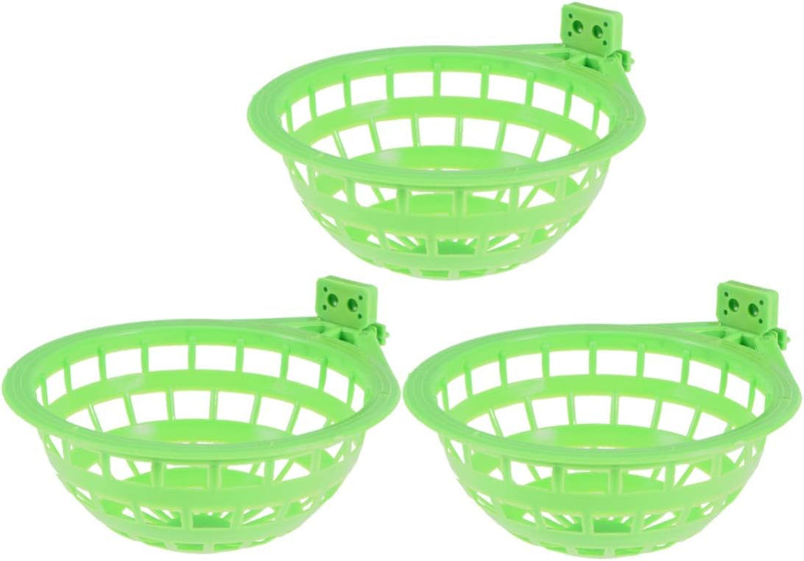 Plastic Canary 3Pcs Nest-Bird Nest Plastic Hollow Hanging Cage Eggs Hatching Tool Pan Finch Parrot Canary Pigeon Hanging Nest Bowl
