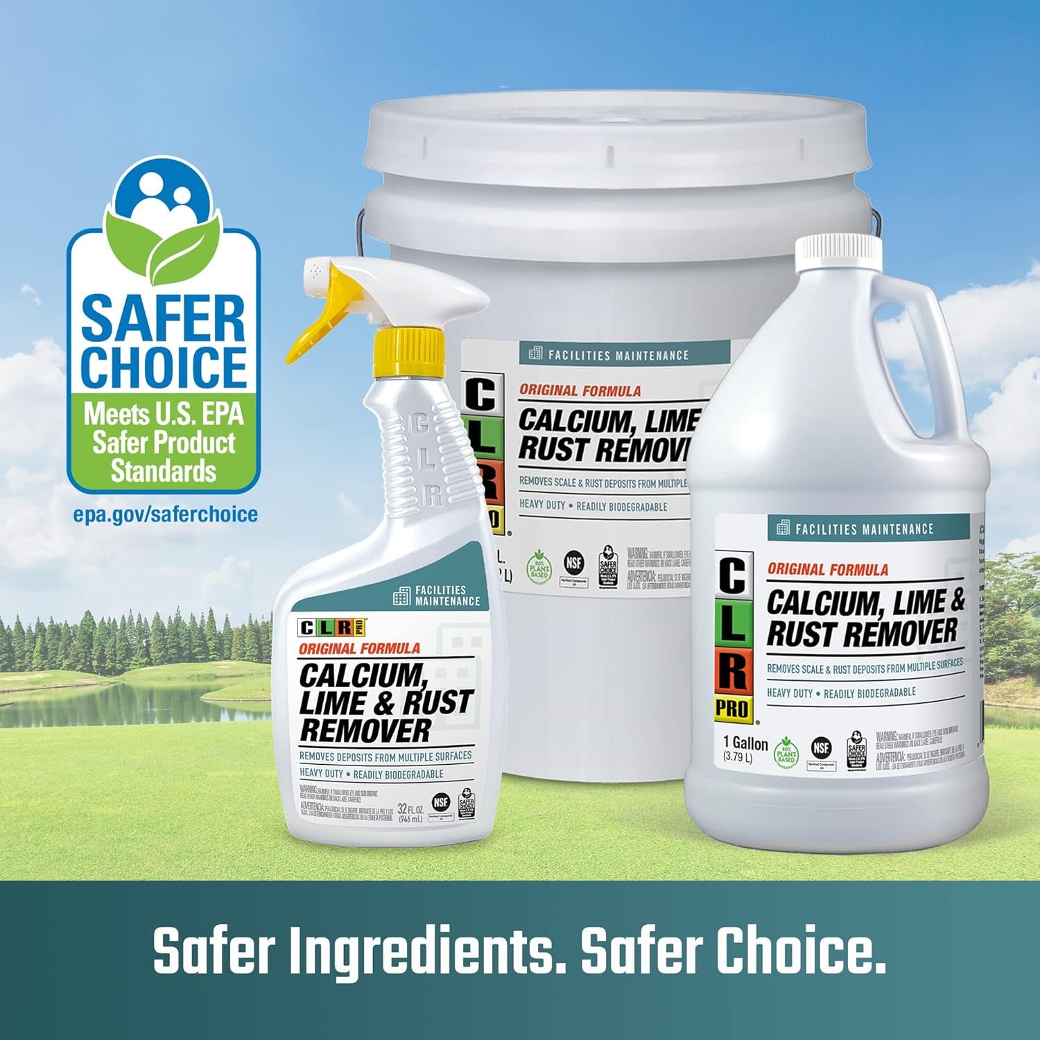 PRO Calcium, Lime and Rust Remover, 1 Gallon Bottle (Pack of 2)