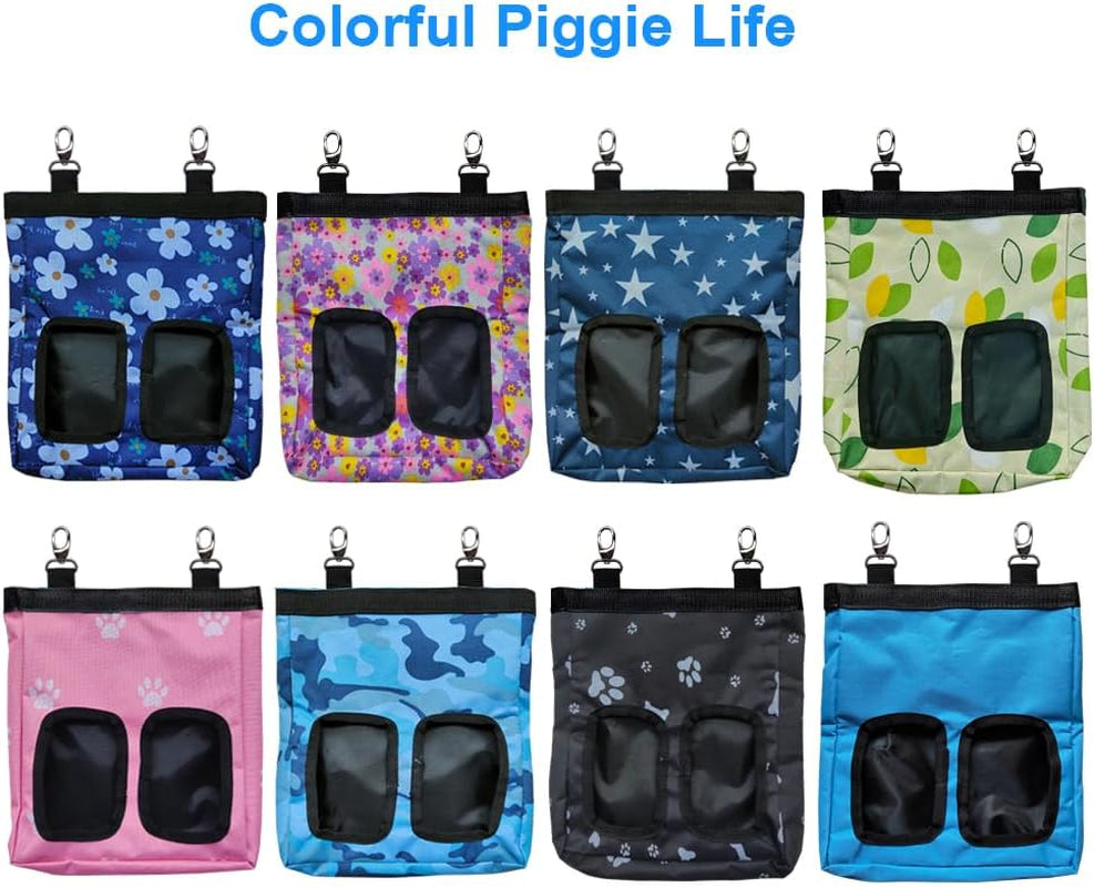 Guinea Pig Hay Feeder, Hanging Rabbit Hay Feeder Bag. Black Paws | Upgraded Double Layer Fabric | Bite Resistant | Cleaner Hay & Less Mess | Small Animal Hay Holder for Bunnies & Chinchillas
