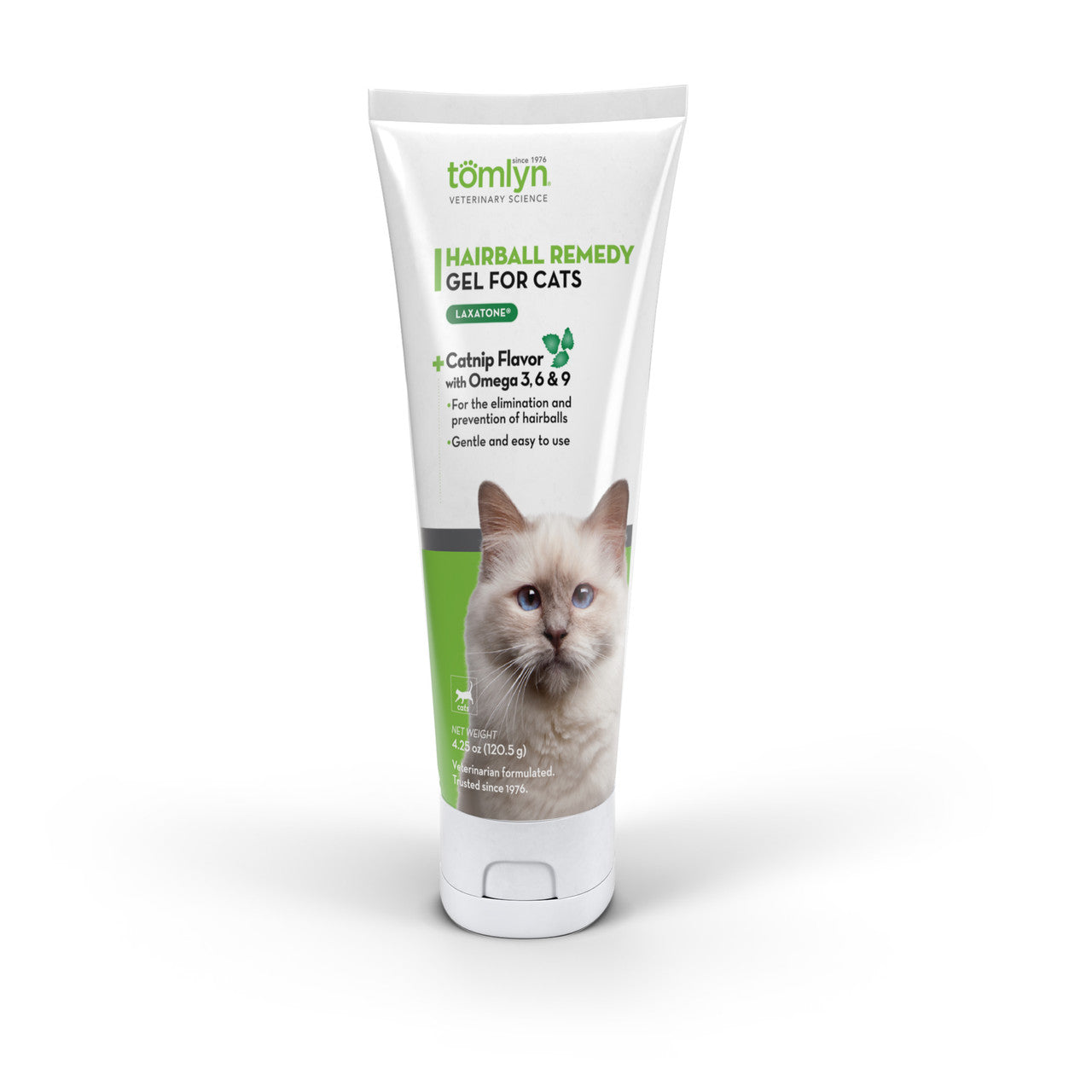 Tomlyn Laxatone Hairball Remedy Gel For Cats Catnip Flavor (4.25oz)