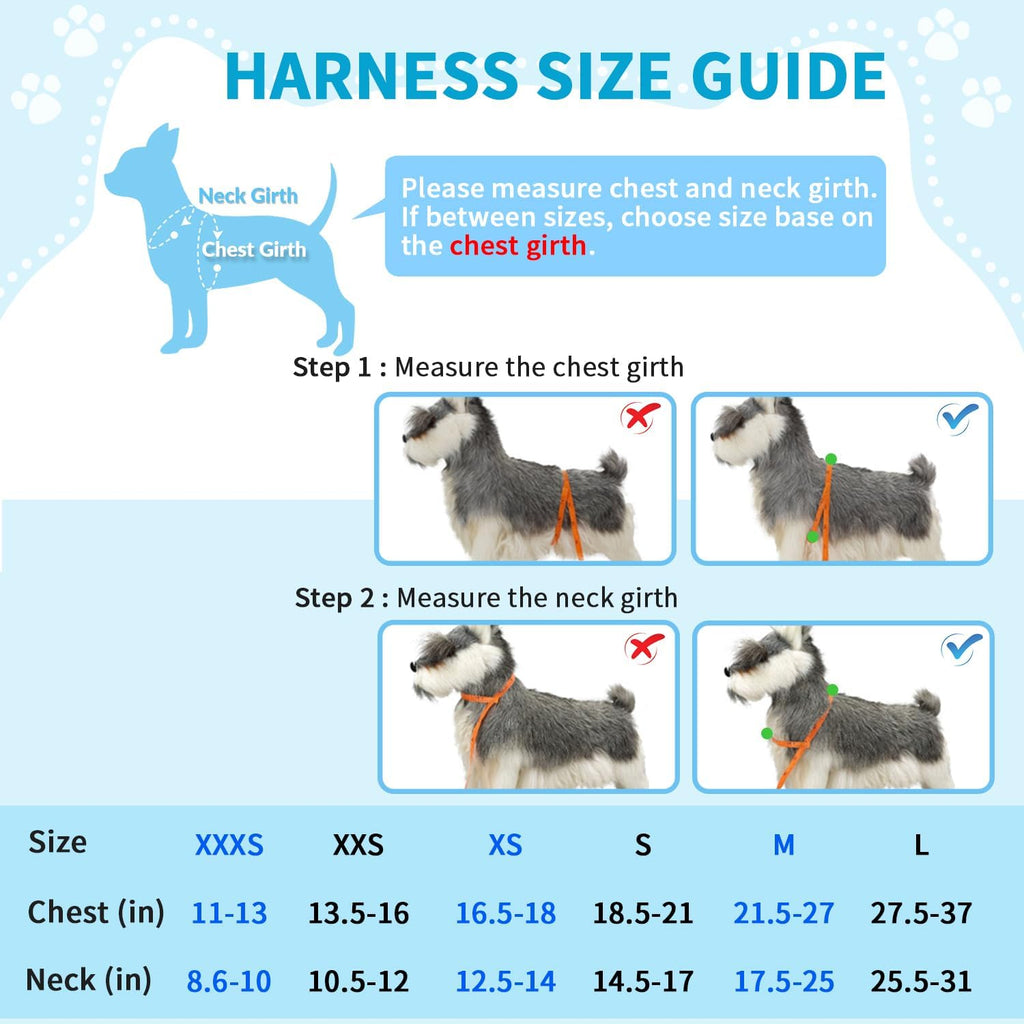 Dog Car Harness Seat Belt, Dual Connection Seatbelt Plug & Latch | Breathable Soft Padded Mesh Vest, Adjustable, Reflective, Elastic Tether Safe Travel for Small Medium Large Dogs (Blue, M)