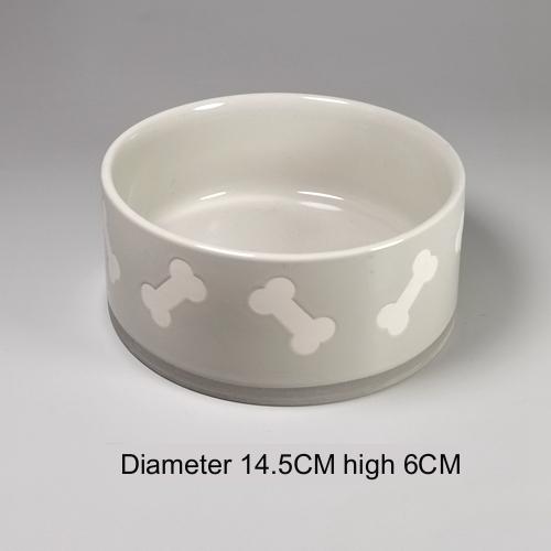 Tail Single Medium Anti-tip Neck Guard Cute Dog Bowl