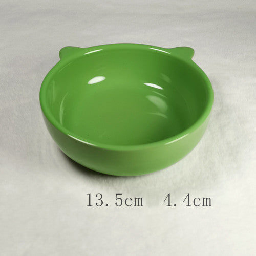 Tail Single Medium Anti-tip Neck Guard Cute Dog Bowl