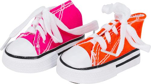 2 Mini Sneakers Colorful Cotton Chew Parrot Quaker Budgie Finch Cockatiel Dove
