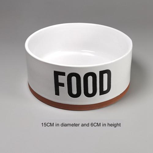 Tail Single Medium Anti-tip Neck Guard Cute Dog Bowl