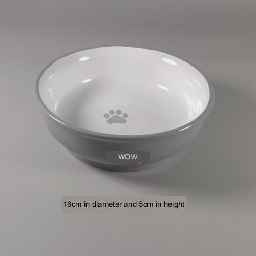 Tail Single Medium Anti-tip Neck Guard Cute Dog Bowl