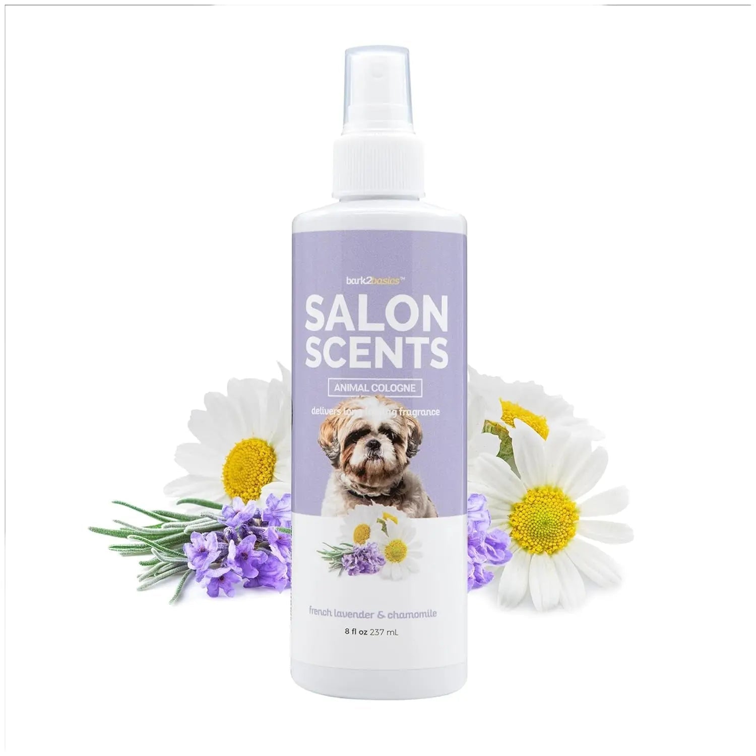 Bark2Basics Long Lasting Scents Professional Pet Cologne for Dogs & Cats, 8oz