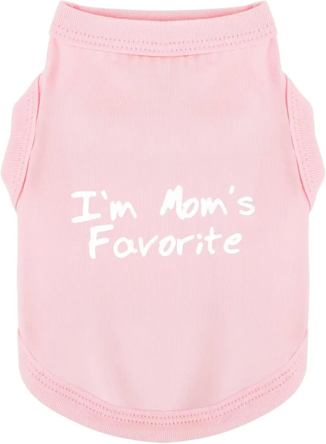Dog Tank Shirt I'm Mom's Favorite Cotton Vest All Sizes & Colors