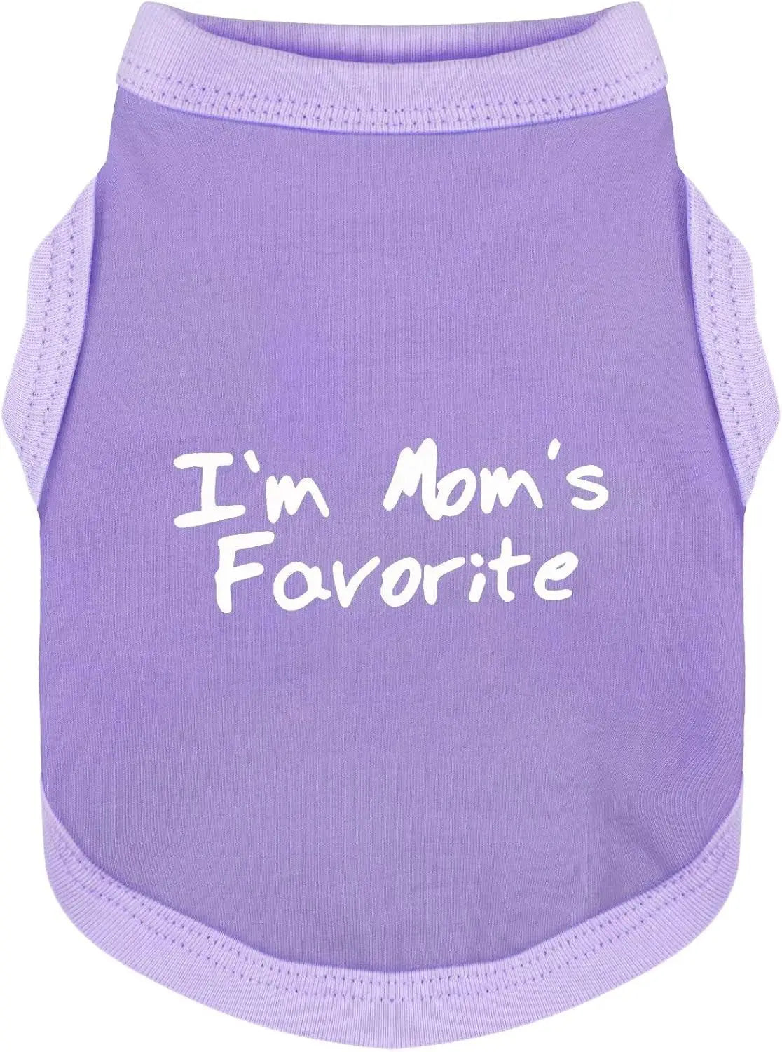 Dog Tank Shirt I'm Mom's Favorite Cotton Vest All Sizes & Colors