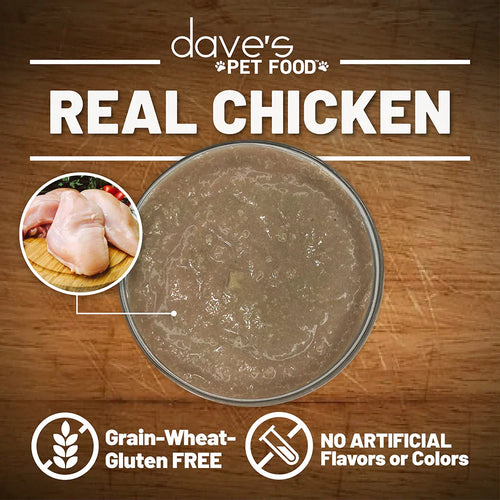 Dave's Chicken Recipe in Saucey Paté Wet Cat Food (5.5oz)