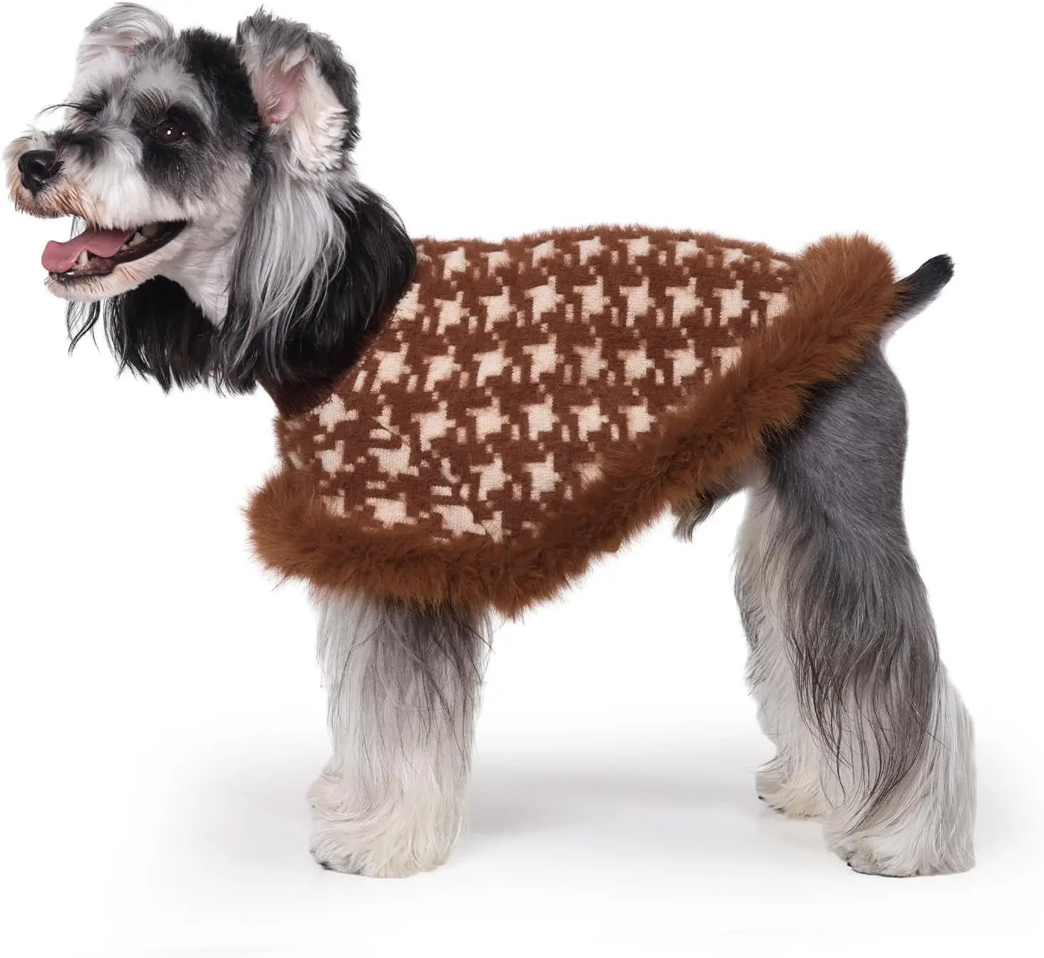Dog Sweater Cloak Turtleneck Knit Coat XS-XL Small Dogs Winter Warm