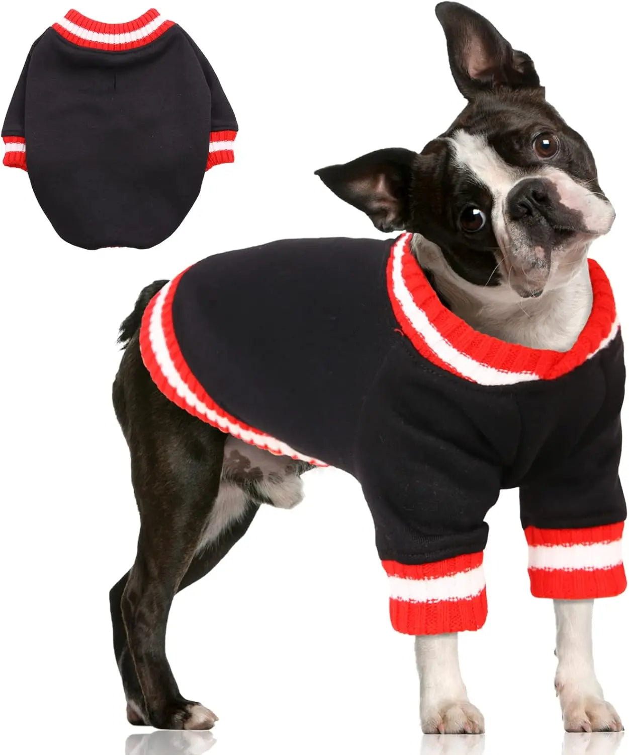 Dog Winter Fleece Pullover Sweater, Soft Warm Hoodie for Small to Medium Dogs