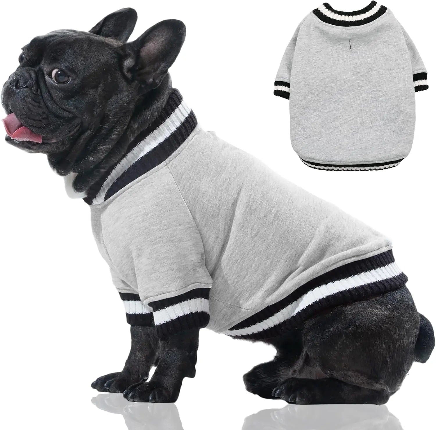 Dog Winter Fleece Pullover Sweater, Soft Warm Hoodie for Small to Medium Dogs