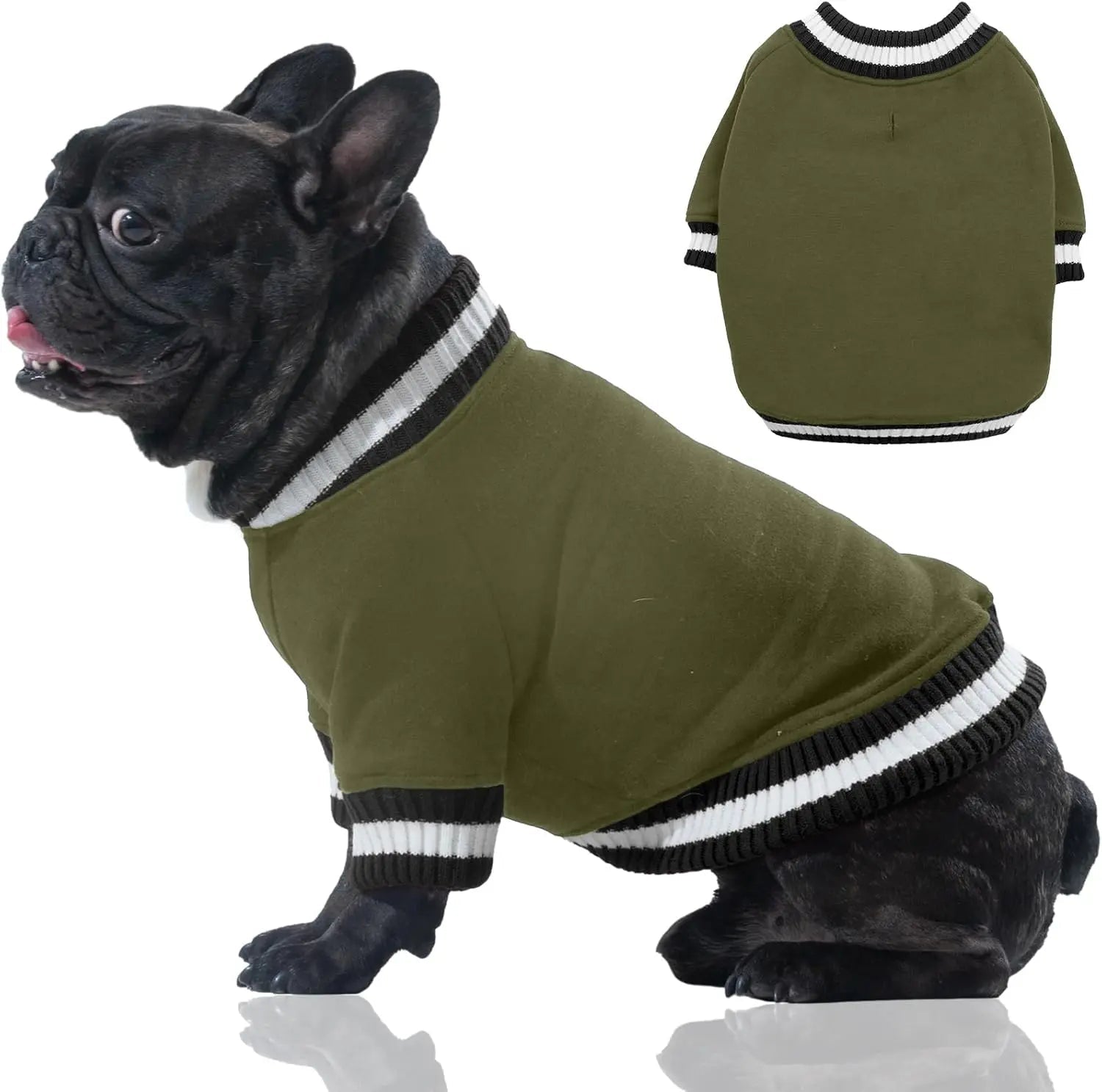 Dog Winter Fleece Pullover Sweater, Soft Warm Hoodie for Small to Medium Dogs