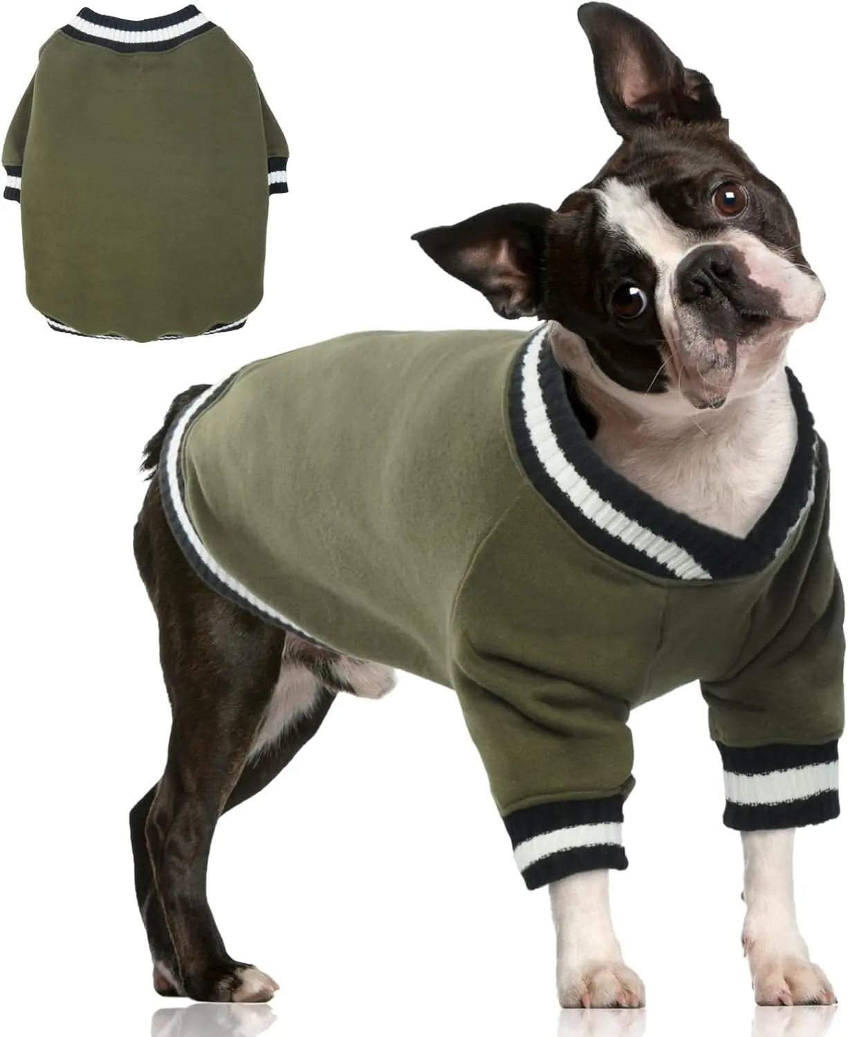 Dog Winter Fleece Pullover Sweater, Soft Warm Hoodie for Small to Medium Dogs