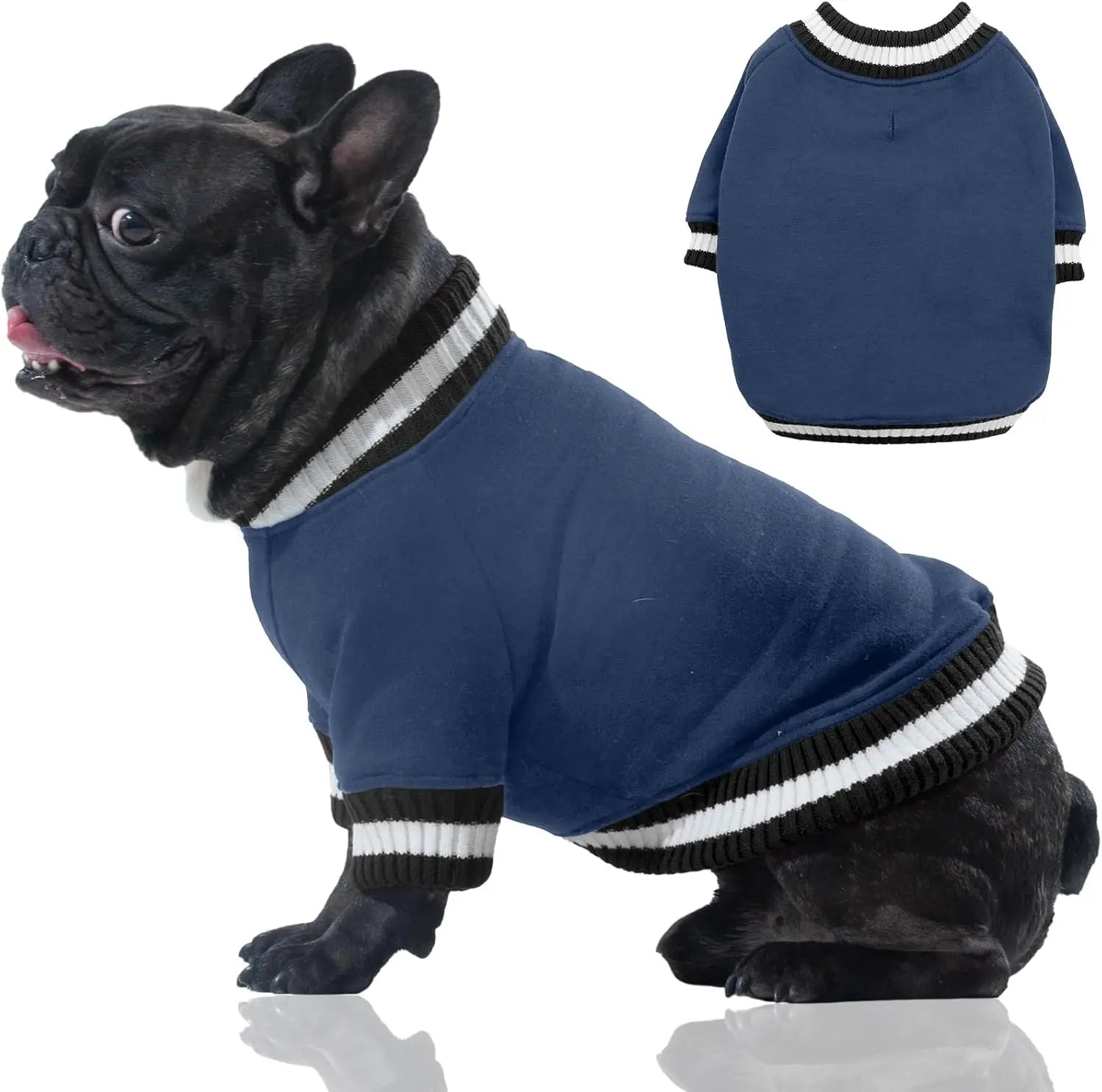 Dog Winter Fleece Pullover Sweater, Soft Warm Hoodie for Small to Medium Dogs