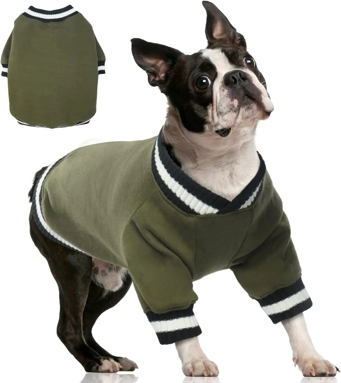 Dog Winter Fleece Pullover Sweater, Soft Warm Hoodie for Small to Medium Dogs
