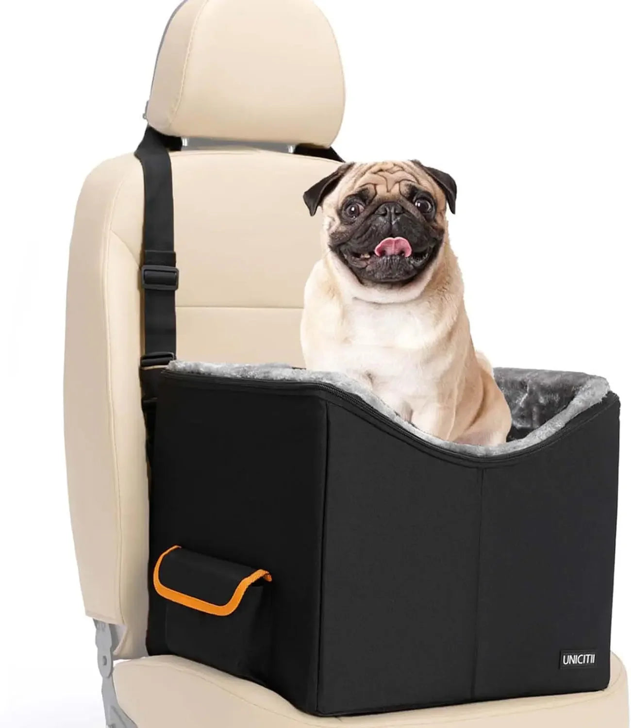 Elevated Dog Car Seat Booster for Safe & Comfortable Travel