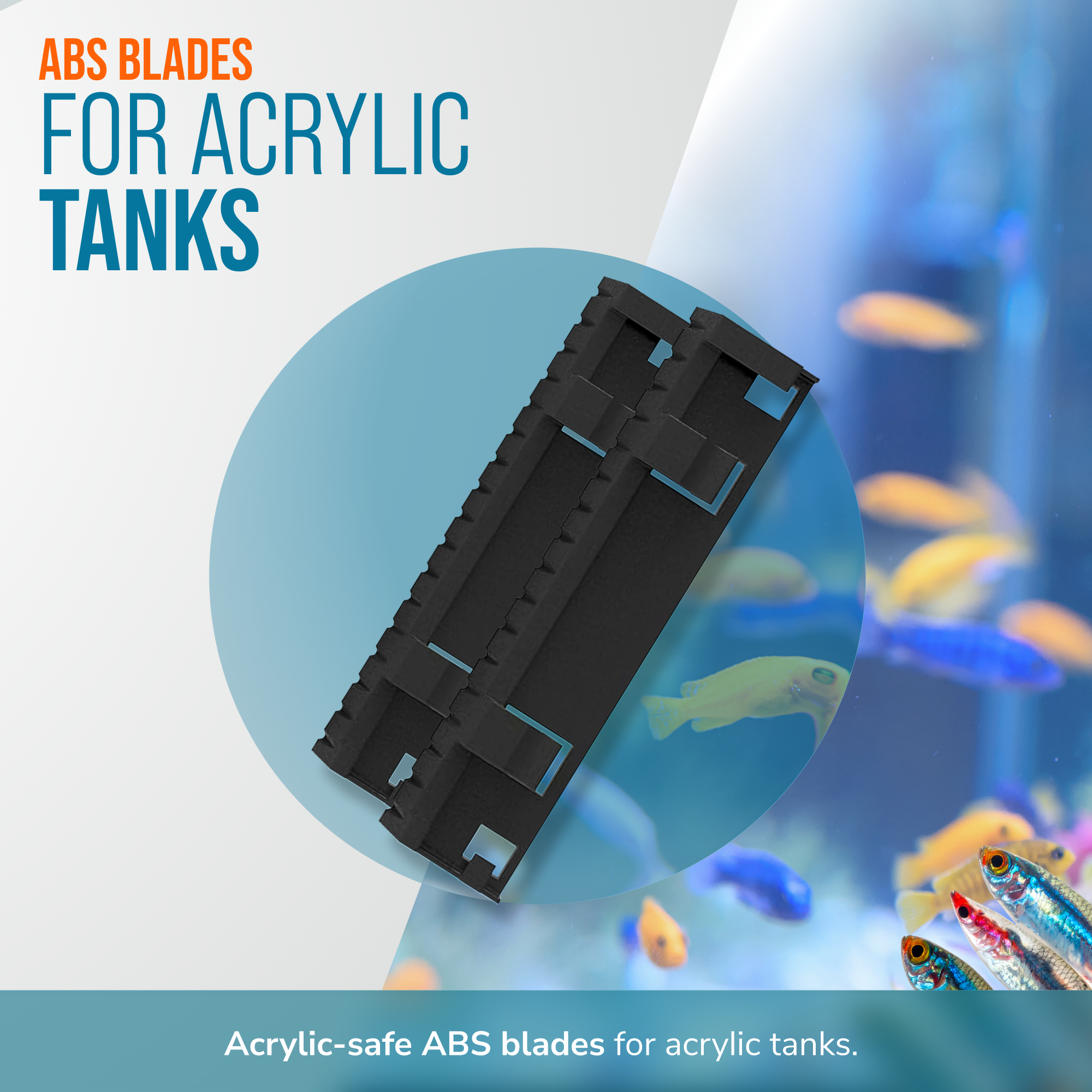 Flipper Standard ABS Replacement Blades 3 Pack - Acrylic Tanks