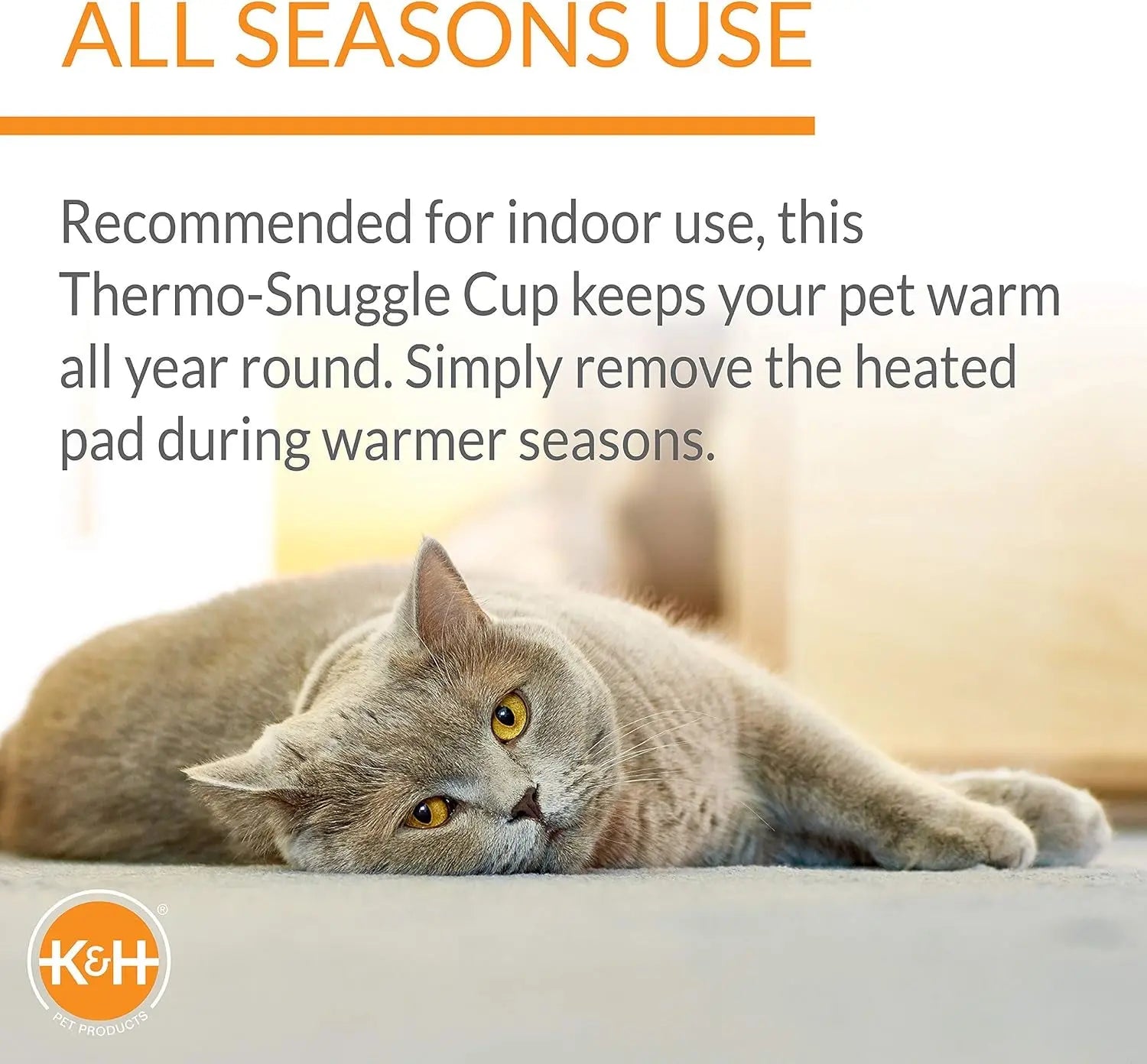 Heated Cat Bed - Soft and Cozy Snuggle Cup for Ultimate Cat Comfort