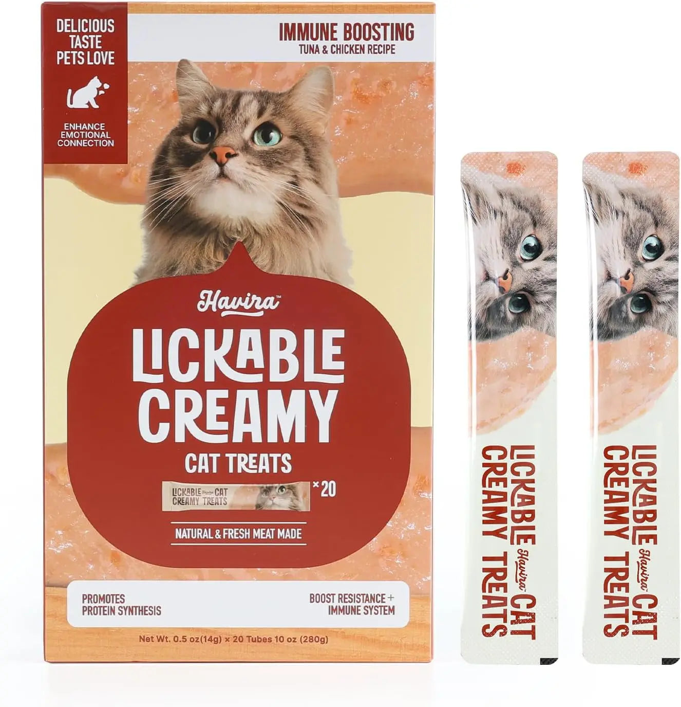 Lickable Cat Treat Skin Coat Salmon Omega-3 Grain Free Squeeze