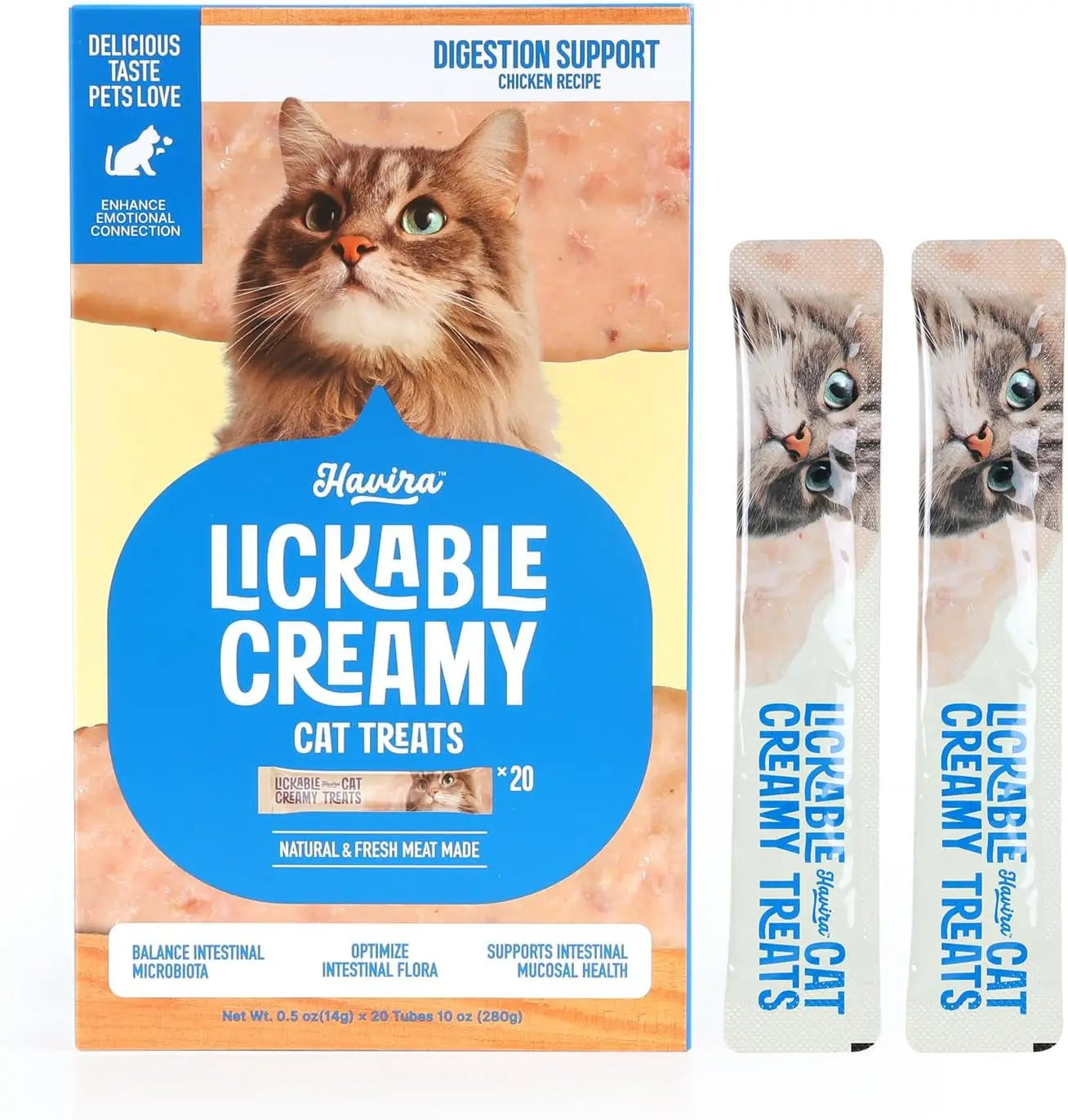 Lickable Cat Treat Skin Coat Salmon Omega-3 Grain Free Squeeze