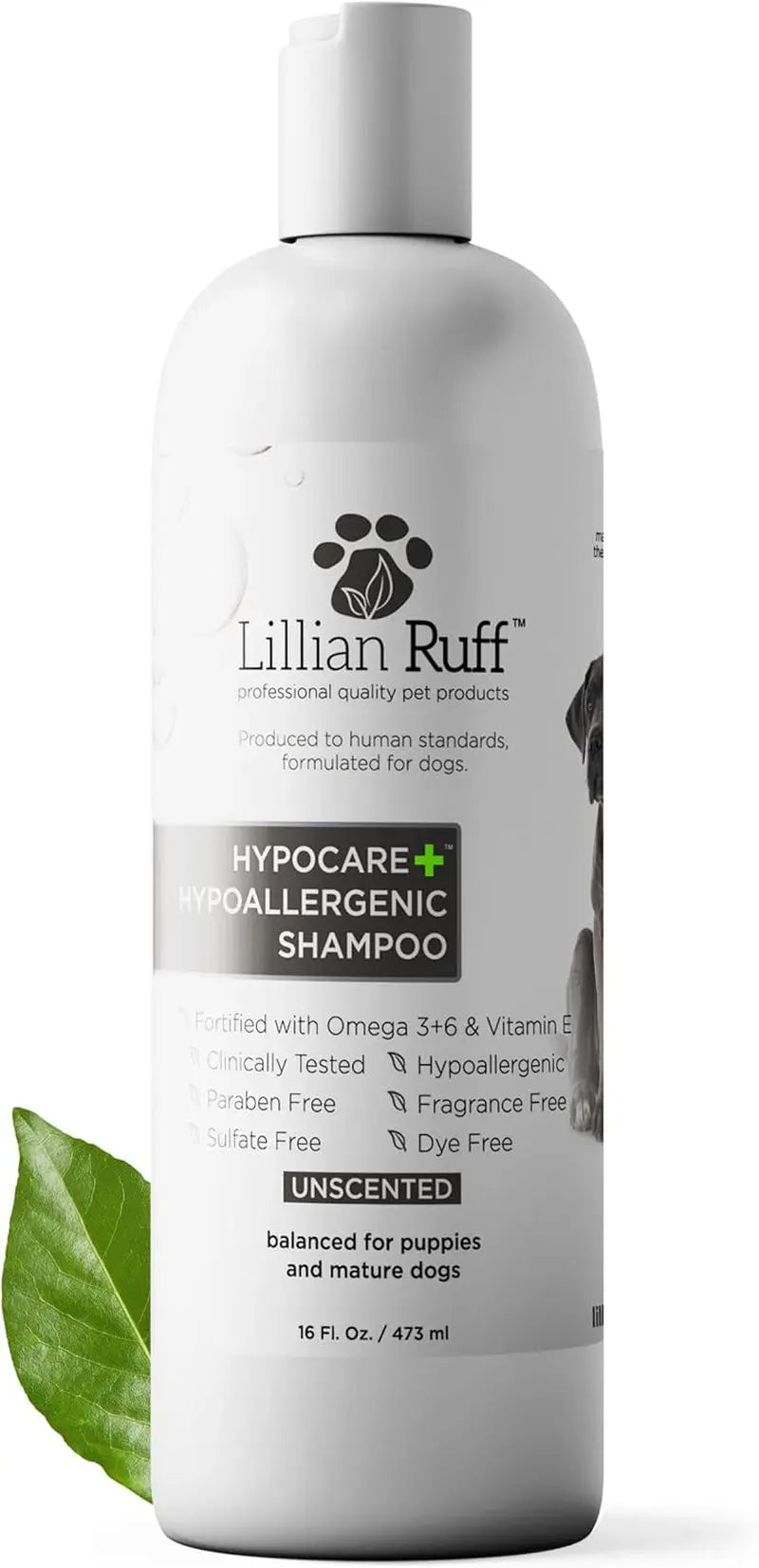 Soothing Hypoallergenic Dog Shampoo and Conditioner Set with Oatmeal - Lillian Ruff HypoCare+