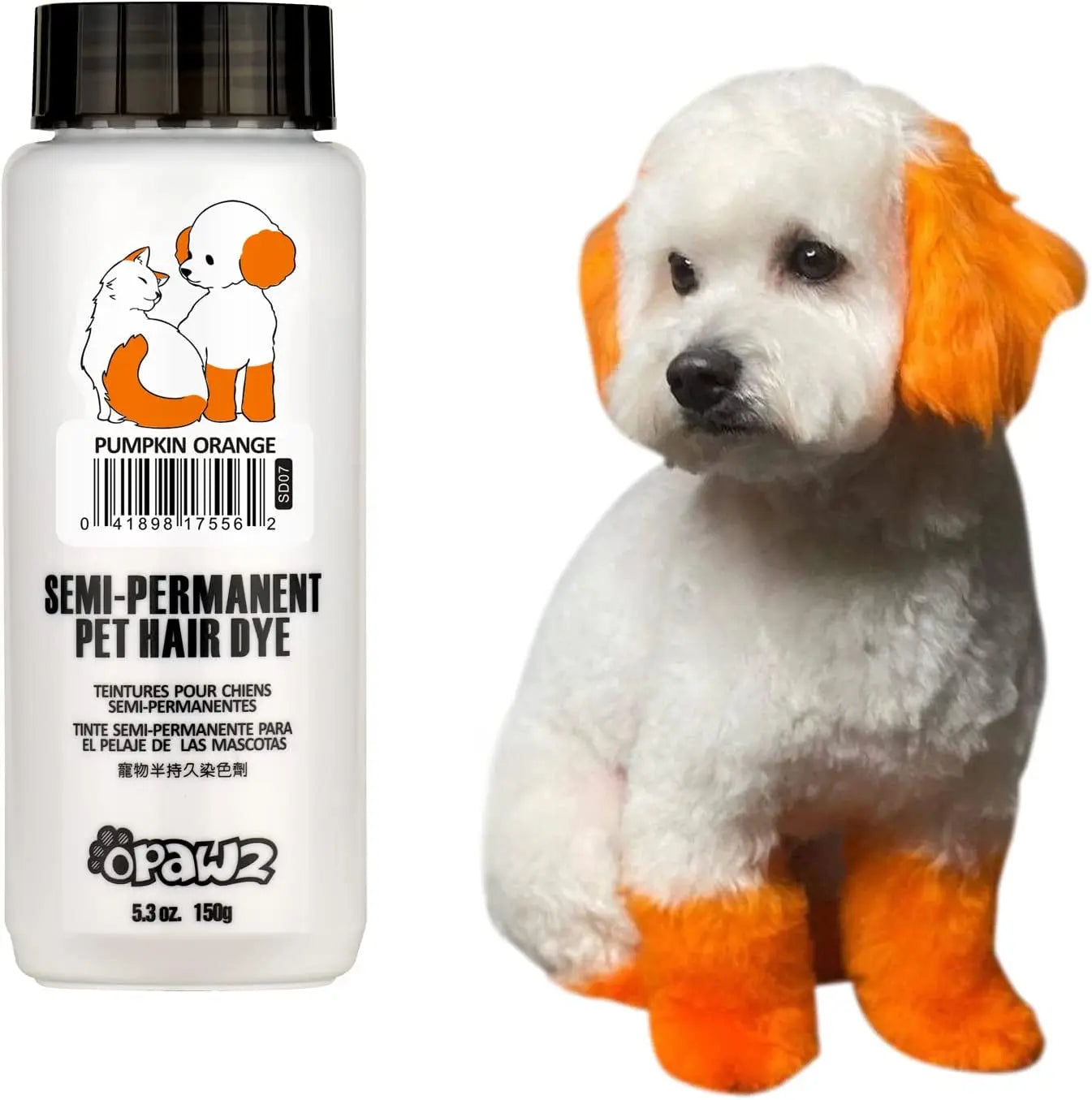OPAWZ Semi-Permanent Pet Hair Dye – Non-Toxic Color for Dogs & Cats