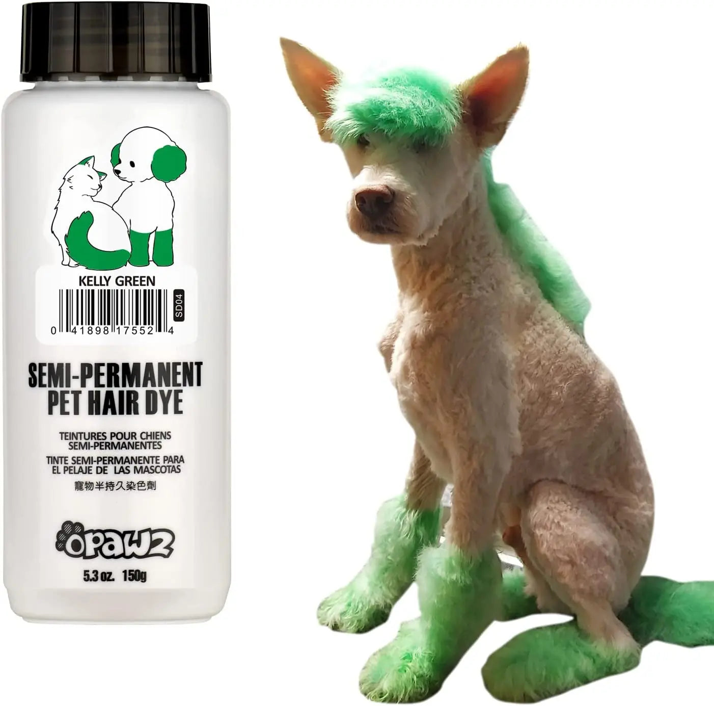 OPAWZ Semi-Permanent Pet Hair Dye – Non-Toxic Color for Dogs & Cats