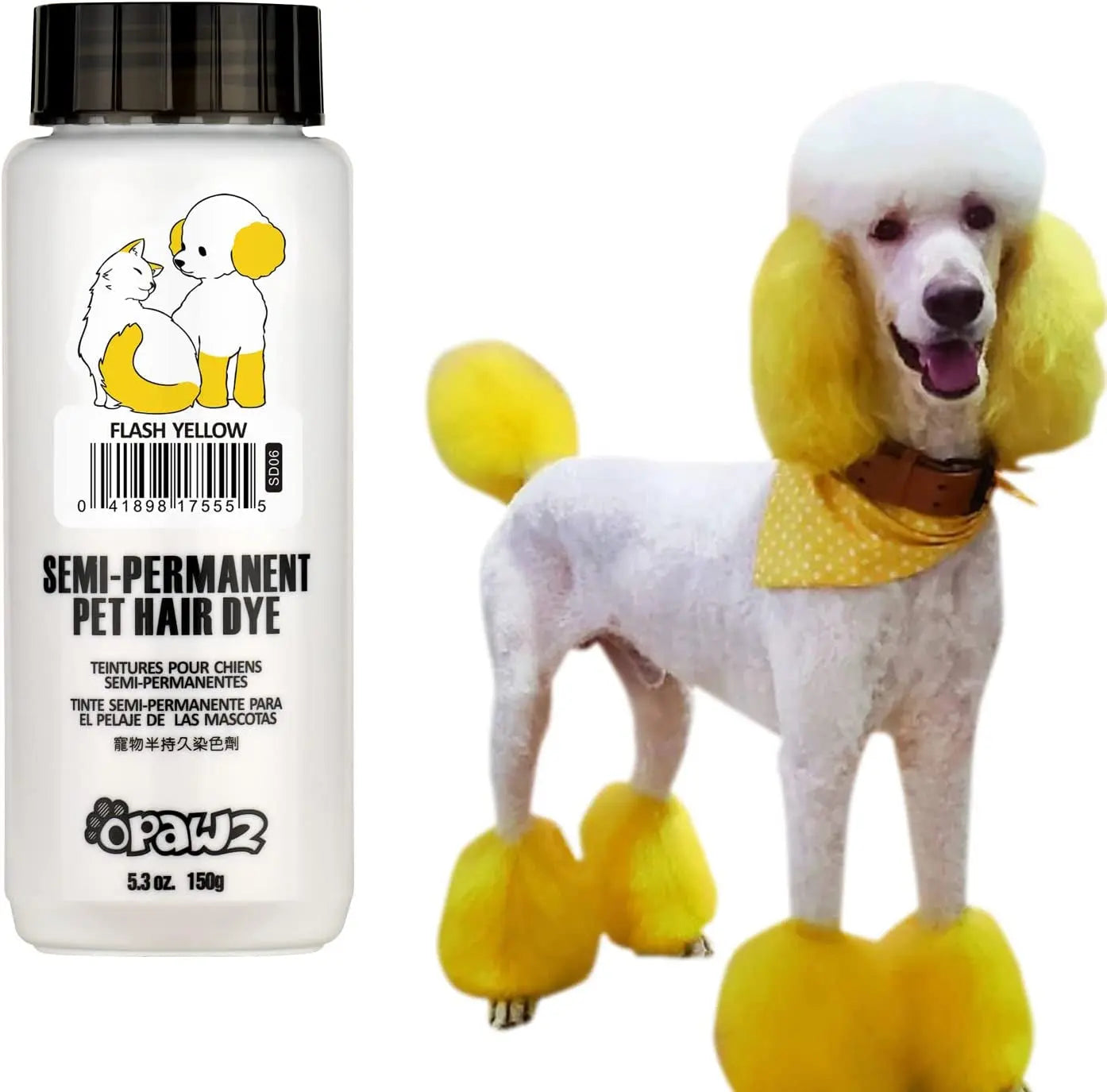 OPAWZ Semi-Permanent Pet Hair Dye – Non-Toxic Color for Dogs & Cats