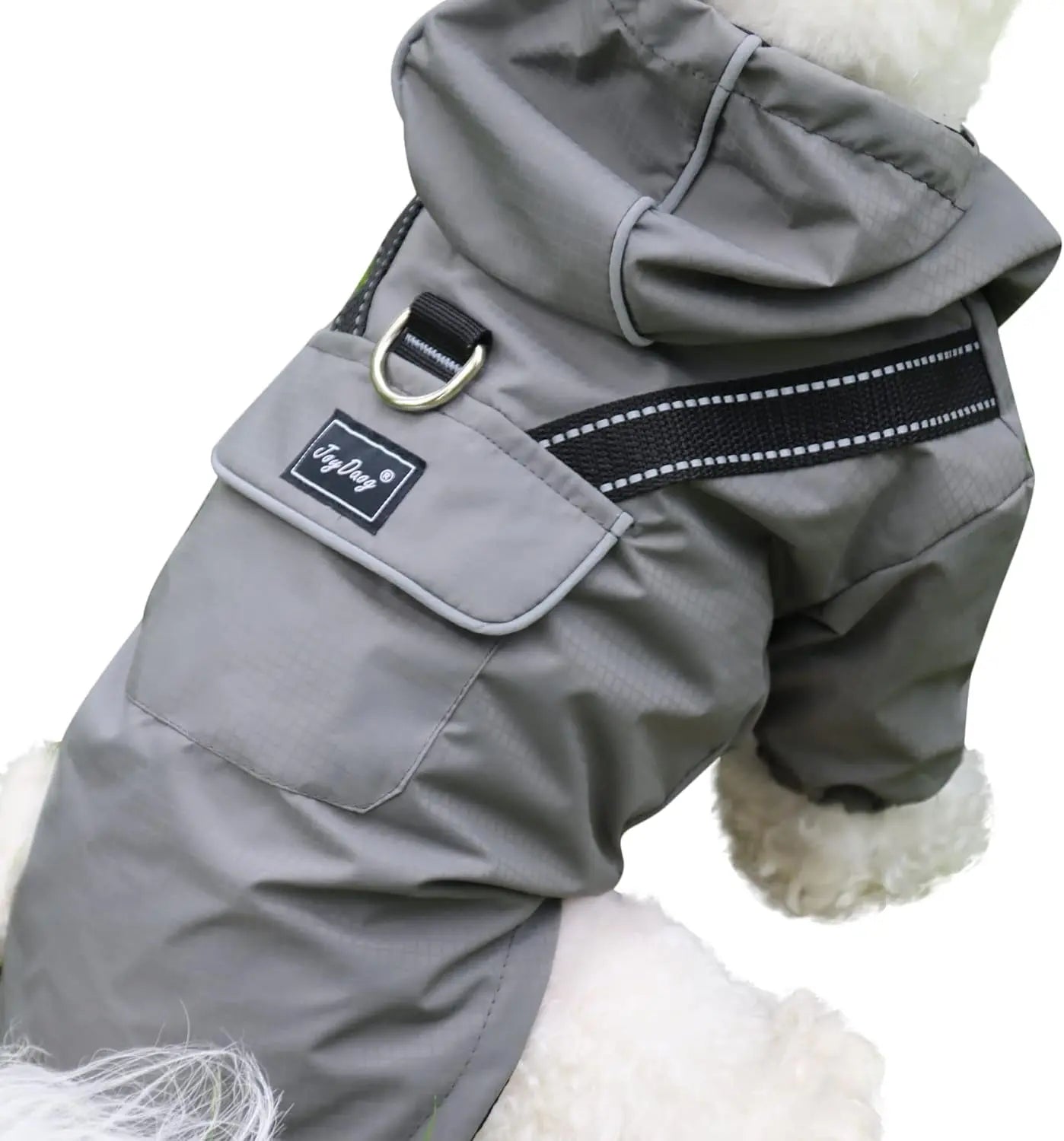 Outdoor Waterproof Dog Raincoat w/ Hood Reflective Sizes XS–XL in 4 Colors