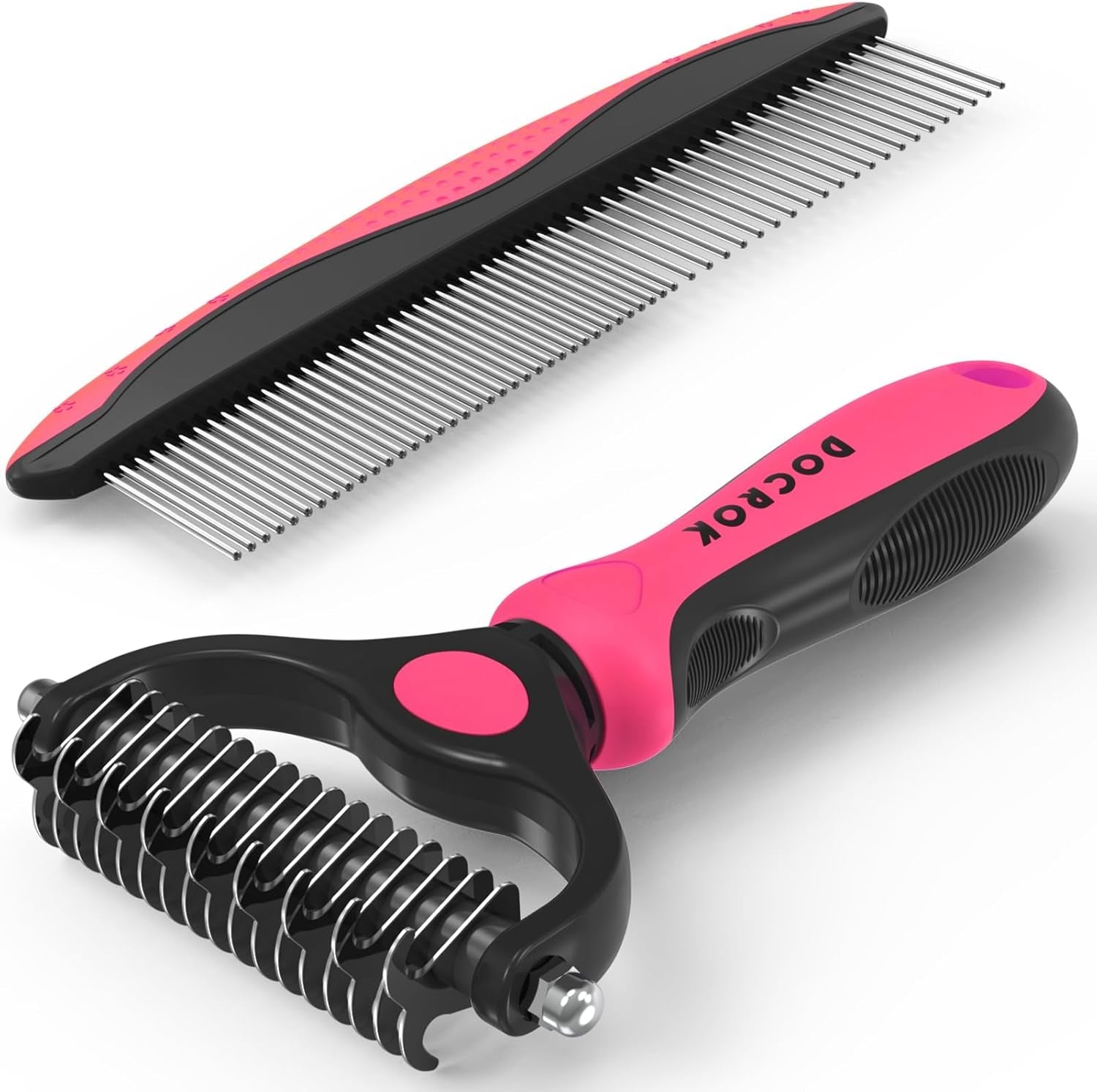 Pet Grooming Brush Comb Deshedding Dematting Tool Cats Dogs