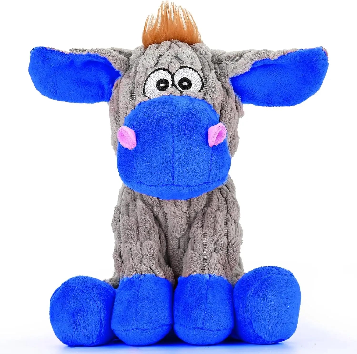 Plush Crinkle Squeaky Dog Toy for Small Medium & Large Dogs – Tough Chew