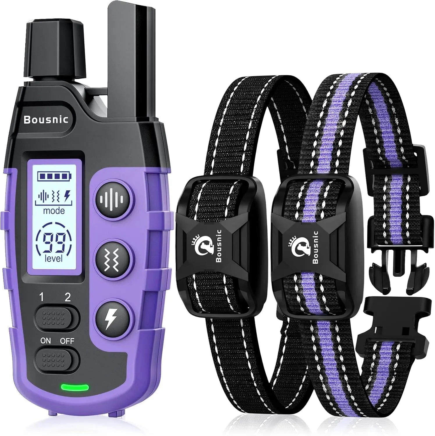 Remote Dog Training Collar for 2 Dogs, 3300ft Waterproof Rechargeable