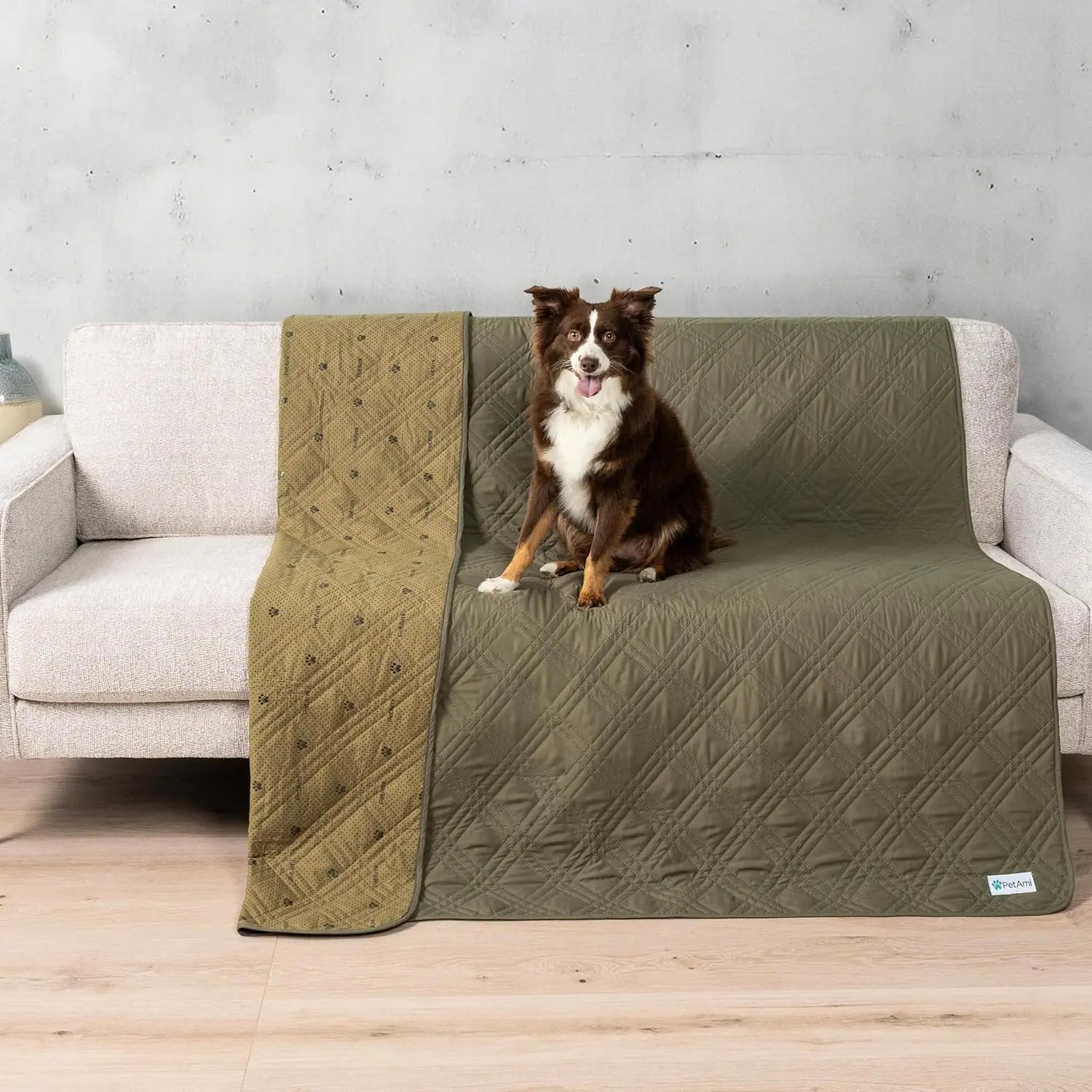 Waterproof Pet Couch Cover Reversible Furniture Protector for Dogs & Cats