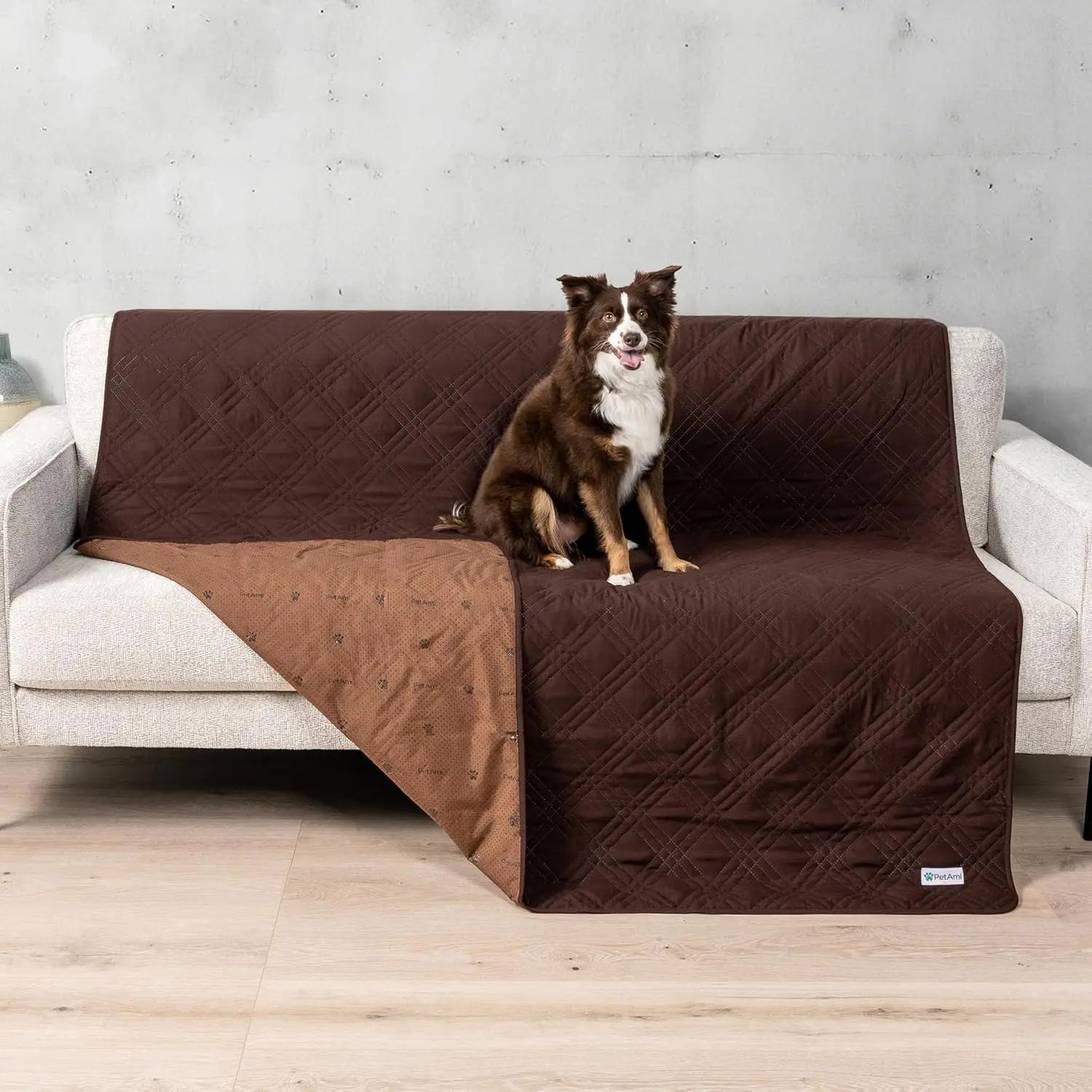 Waterproof Pet Couch Cover Reversible Furniture Protector for Dogs & Cats