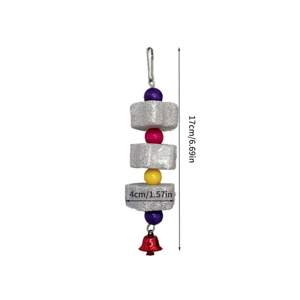 1PC Pet Teeth Grinding Volcanic Rock Toy for Parrots Hamsters Cage Accessories Bird Toy Chewing Toy