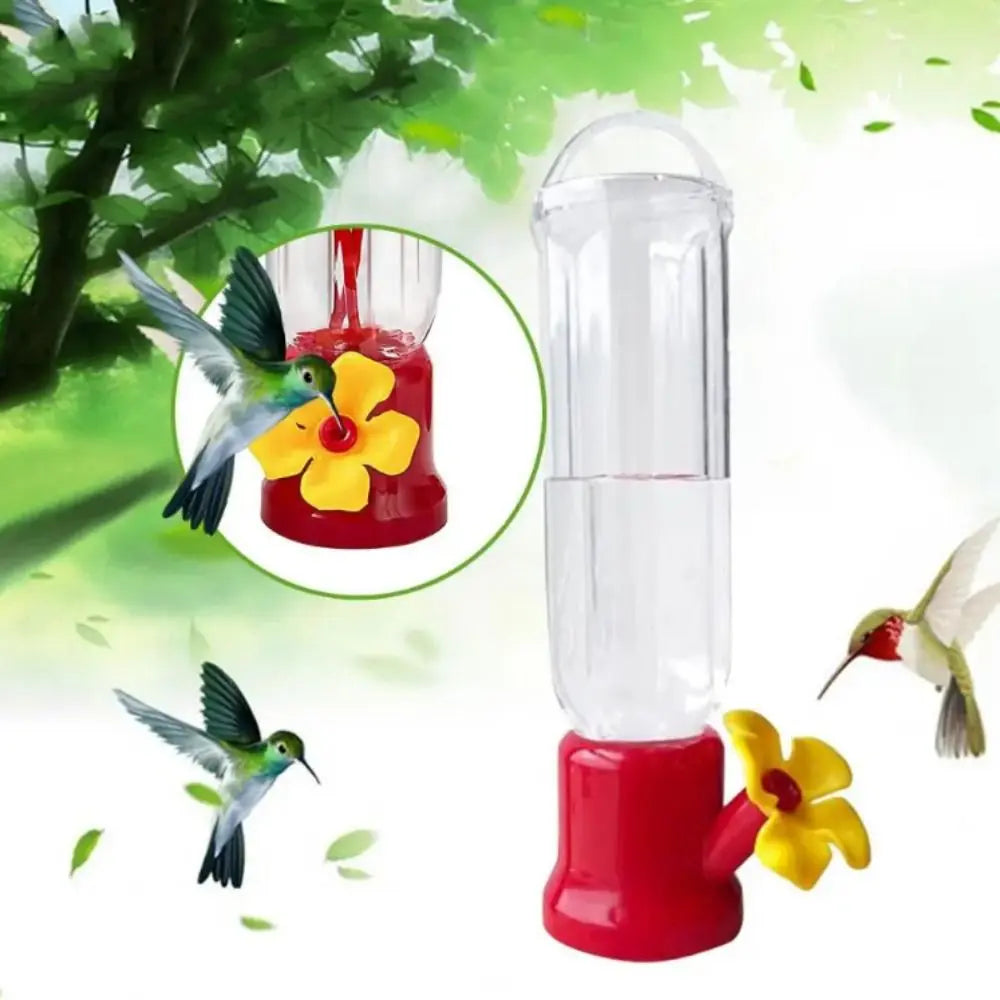 Portable Hummingbird Feeder Bottle With Hanging Wires Leakproof Plastic