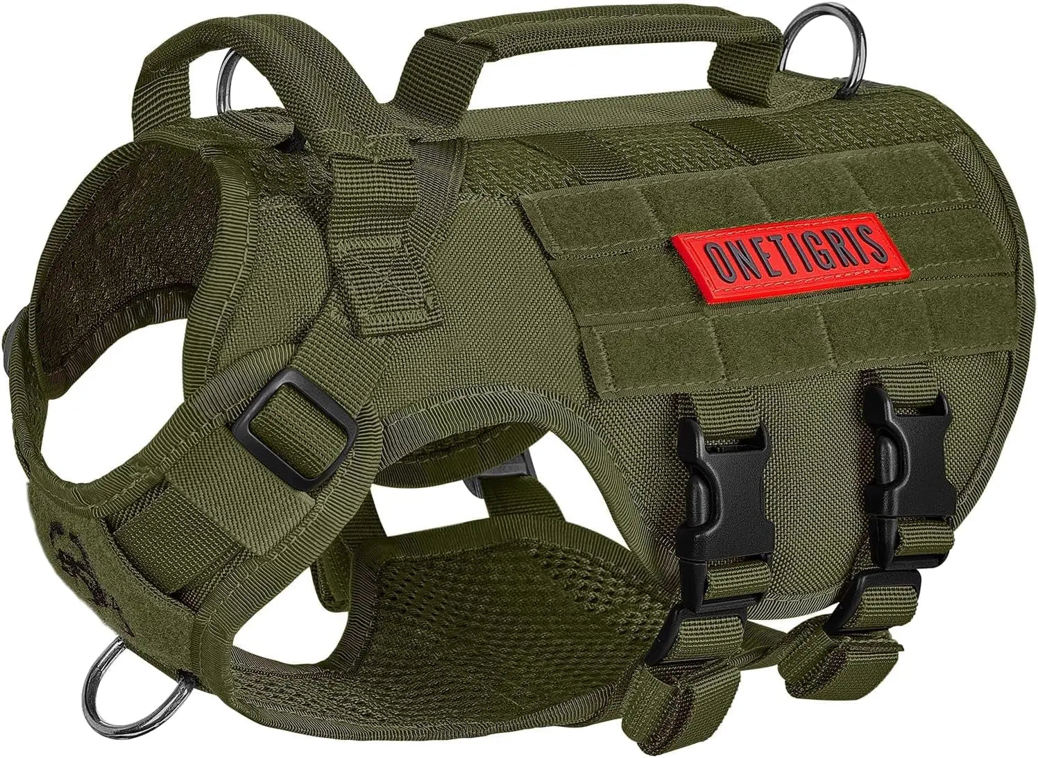 Tactical No-Pull Dog Harness – Mesh Military Vest with Handles for S -XL Dogs