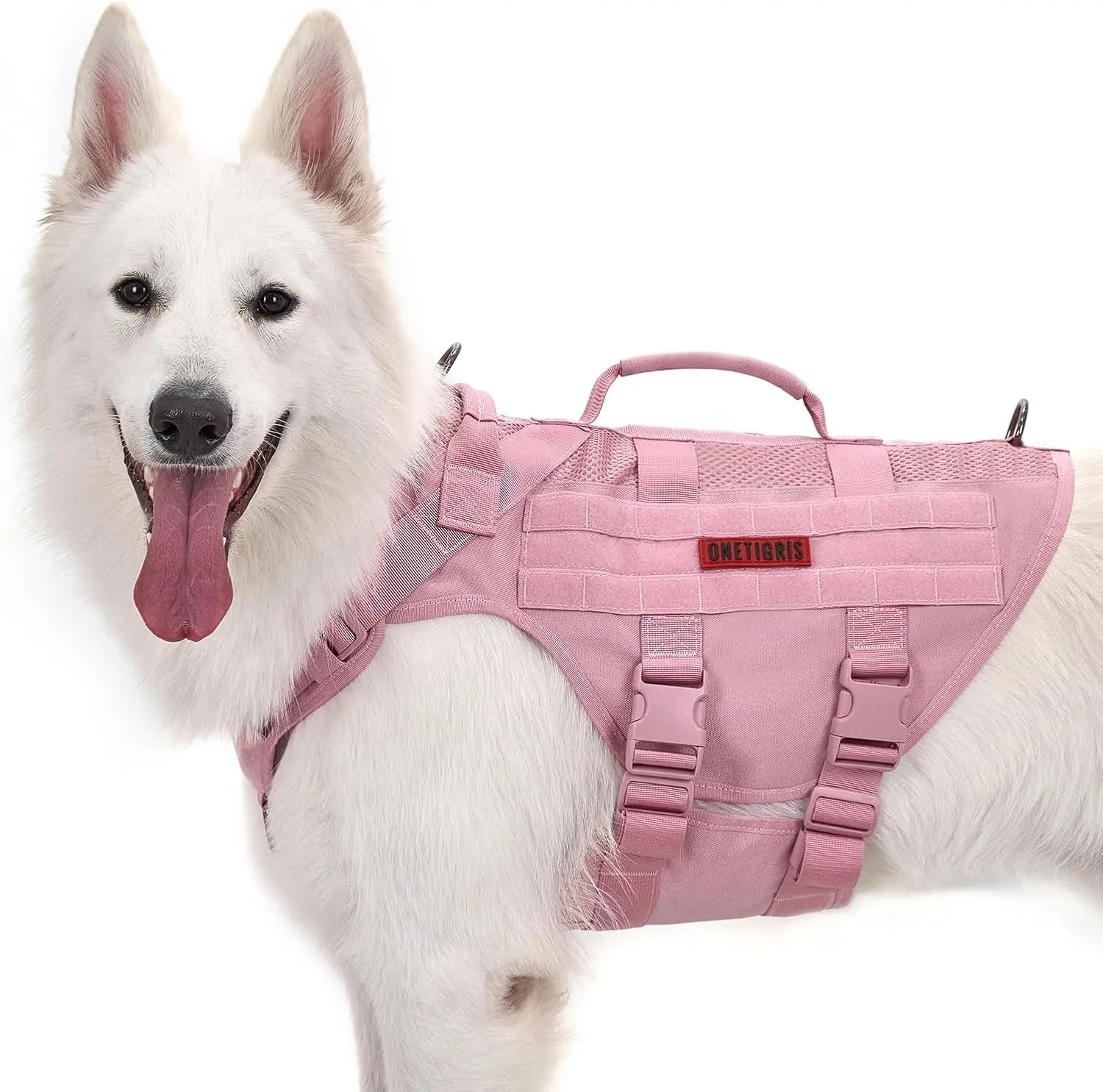 Tactical No-Pull Dog Harness – Mesh Military Vest with Handles for S -XL Dogs