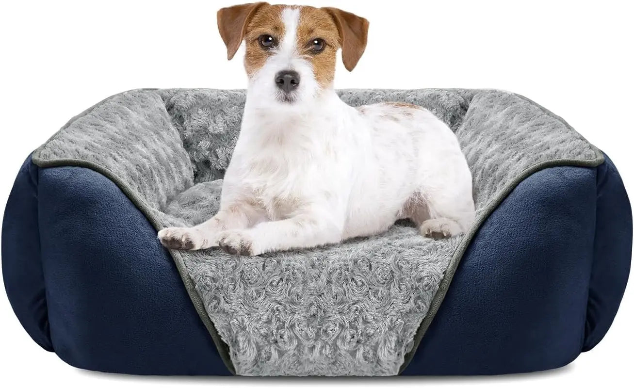 Washable Orthopedic Dog Bed – Soft Calming Pet Sofa for Small to Large Dogs