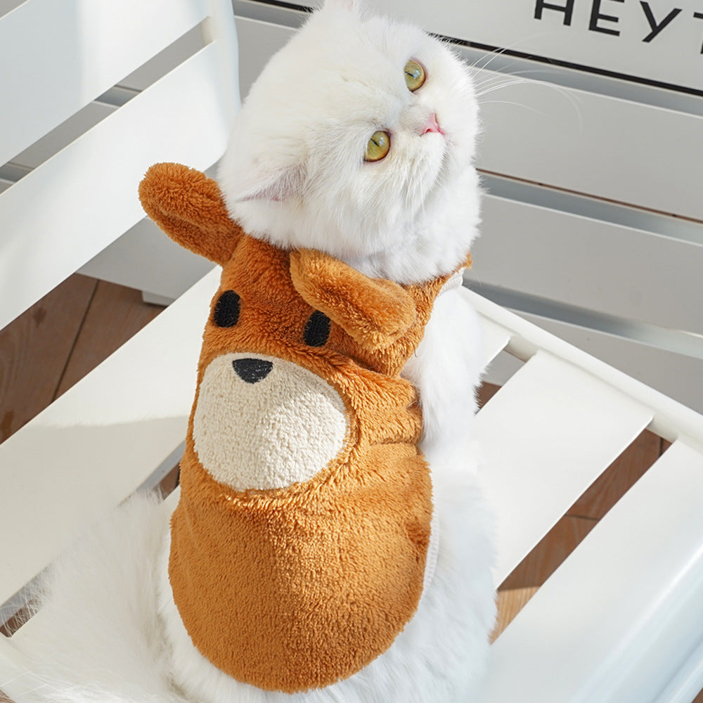 Fleece-lined Warm Pet Dog Clothes