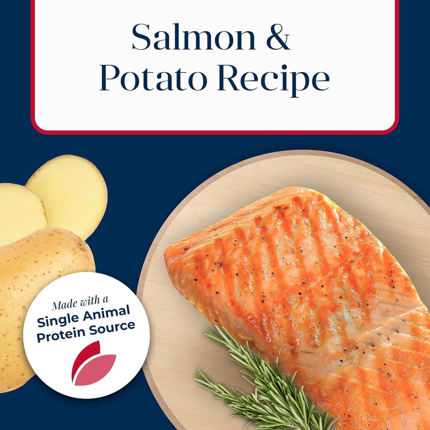 Basics Salmon Adult Grain-Free Dry Dog Food, 22 Lb | Skin & Stomach Care, Real Salmon #1 Ingredient, Limited Ingredient Diet, Antioxidant-Rich Lifesource Bits, Skin & Coat Health